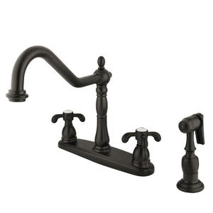 French Country KB1755TXBS Two-Handle 4-Hole Deck Mount 8