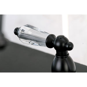 Wilshire KB1755WLLBS Two-Handle 4-Hole Deck Mount 8" Centerset Kitchen Faucet with Side Sprayer, Oil Rubbed Bronze