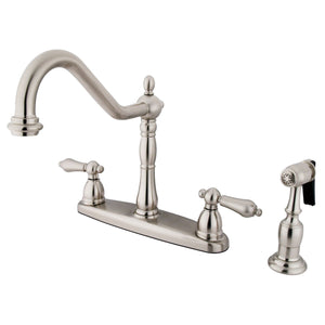 Heritage KB1758ALBS Two-Handle 4-Hole Deck Mount 8