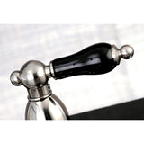 Duchess KB1758PKLBS Two-Handle 4-Hole Deck Mount 8" Centerset Kitchen Faucet with Side Sprayer, Brushed Nickel
