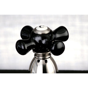 Duchess KB1758PKXBS Two-Handle 4-Hole Deck Mount 8" Centerset Kitchen Faucet with Side Sprayer, Brushed Nickel