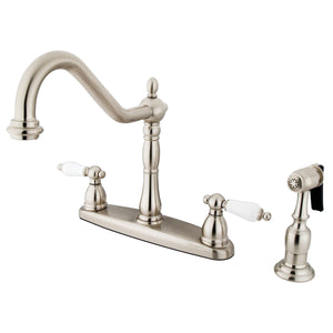 Heritage KB1758PLBS Two-Handle 4-Hole Deck Mount 8