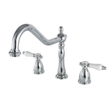 Bel-Air KB1791BPLLS Two-Handle 3-Hole Deck Mount Widespread Kitchen Faucet, Polished Chrome
