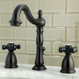 Duchess KB1975PKX Two-Handle 3-Hole Deck Mount Widespread Bathroom Faucet with Plastic Pop-Up, Oil Rubbed Bronze