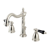 Duchess KB1978PKL Two-Handle 3-Hole Deck Mount Widespread Bathroom Faucet with Plastic Pop-Up, Brushed Nickel