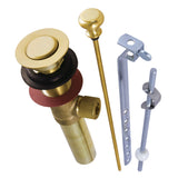 Trimscape KB2007 Brass Pop-Up Bathroom Sink Drain with Overflow, 22 Gauge, Brushed Brass
