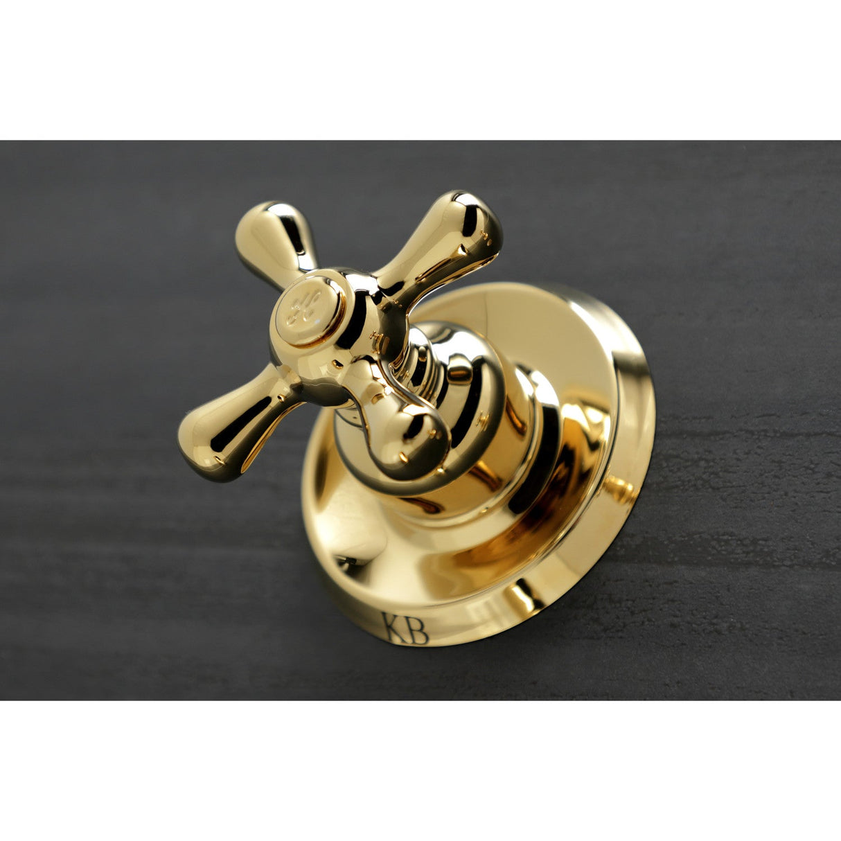 Victorian KB242AXTO Two-Handle 3-Hole Wall Mount Tub and Shower Faucet Tub Only, Polished Brass