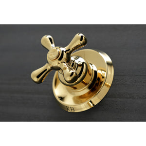 Victorian KB242AXTO Two-Handle 3-Hole Wall Mount Tub and Shower Faucet Tub Only, Polished Brass