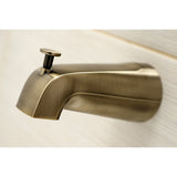 Victorian KB243AXAB Two-Handle 4-Hole Wall Mount Tub and Shower Faucet, Antique Brass