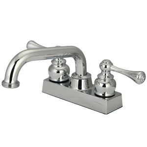 KB2471BL Two-Handle 2-Hole Deck Mount Laundry Faucet, Polished Chrome
