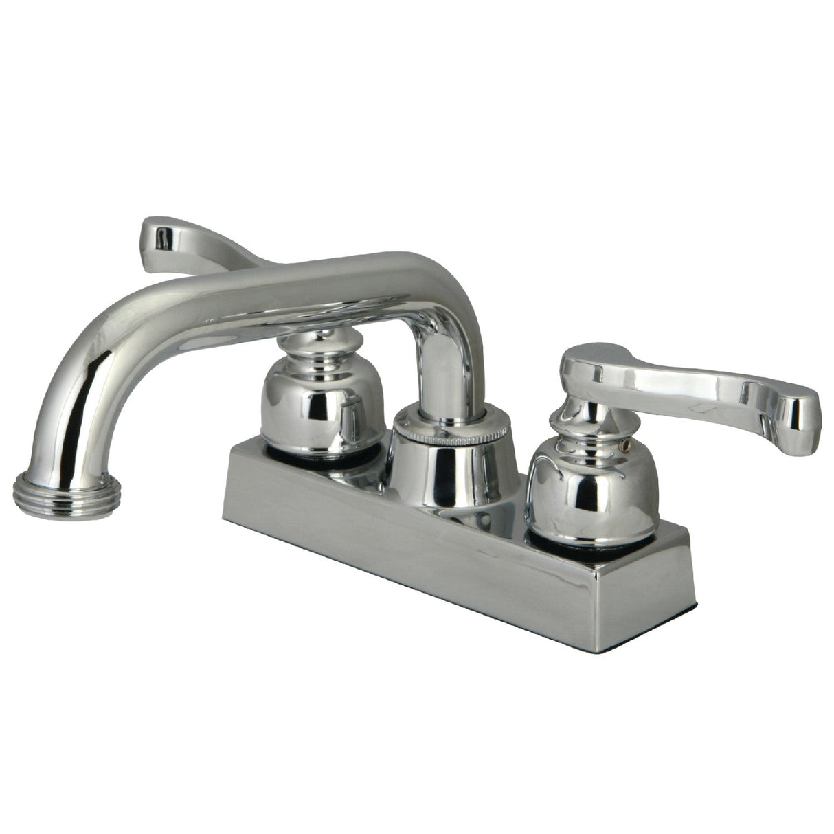 KB2471FL Two-Handle 2-Hole Deck Mount Laundry Faucet, Polished Chrome