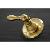 American Classic KB247ACL Two-Handle 4-Hole Wall Mount Tub and Shower Faucet, Brushed Brass