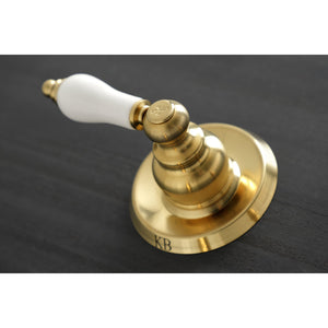 Victorian KB247PL Two-Handle 4-Hole Wall Mount Tub and Shower Faucet, Brushed Brass