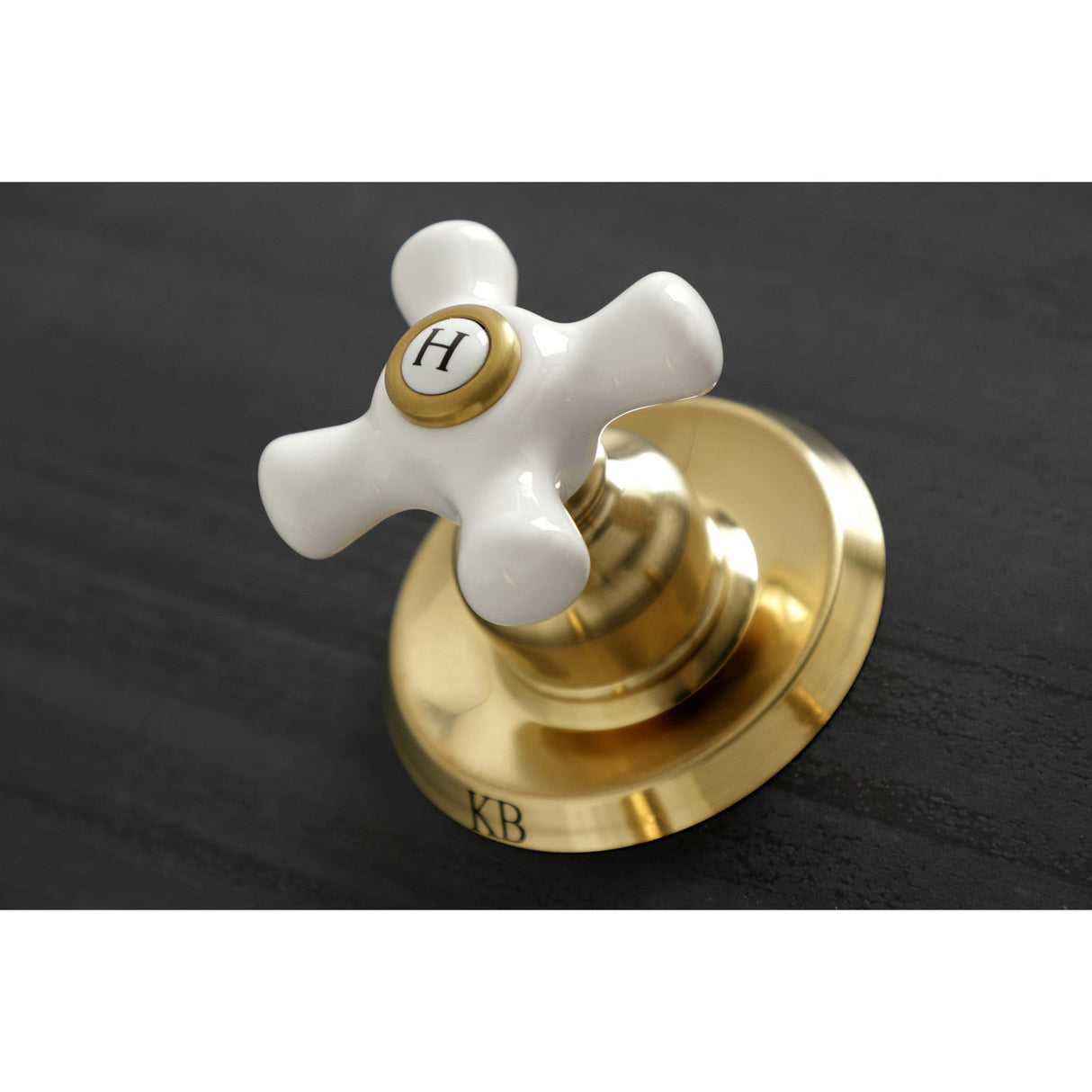 Victorian KB247PX Two-Handle 4-Hole Wall Mount Tub and Shower Faucet, Brushed Brass
