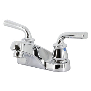 Restoration KB251RXLLP Two-Handle 3-Hole Deck Mount 4" Centerset Bathroom Faucet, Polished Chrome