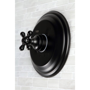 Metropolitan KB2630BX Single-Handle 3-Hole Wall Mount Tub and Shower Faucet, Matte Black