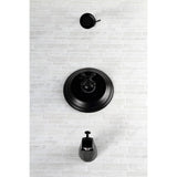 Metropolitan KB2630BX Single-Handle 3-Hole Wall Mount Tub and Shower Faucet, Matte Black