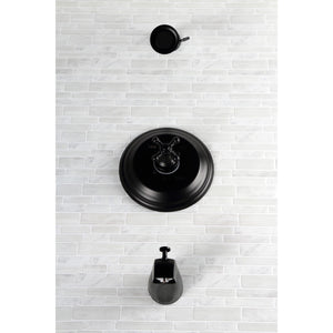 Metropolitan KB2630BX Single-Handle 3-Hole Wall Mount Tub and Shower Faucet, Matte Black