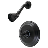 Metropolitan KB2630BXSO Single-Handle 2-Hole Wall Mount Shower Faucet, Matte Black