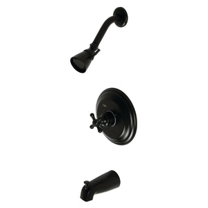 Metropolitan KB2630BX Single-Handle 3-Hole Wall Mount Tub and Shower Faucet, Matte Black