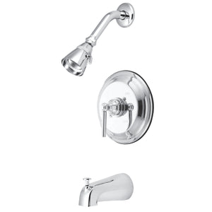 Elinvar KB2631EL Single-Handle 3-Hole Wall Mount Tub and Shower Faucet, Polished Chrome