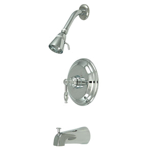 Naples KB2631KL Single-Handle 3-Hole Wall Mount Tub and Shower Faucet, Polished Chrome