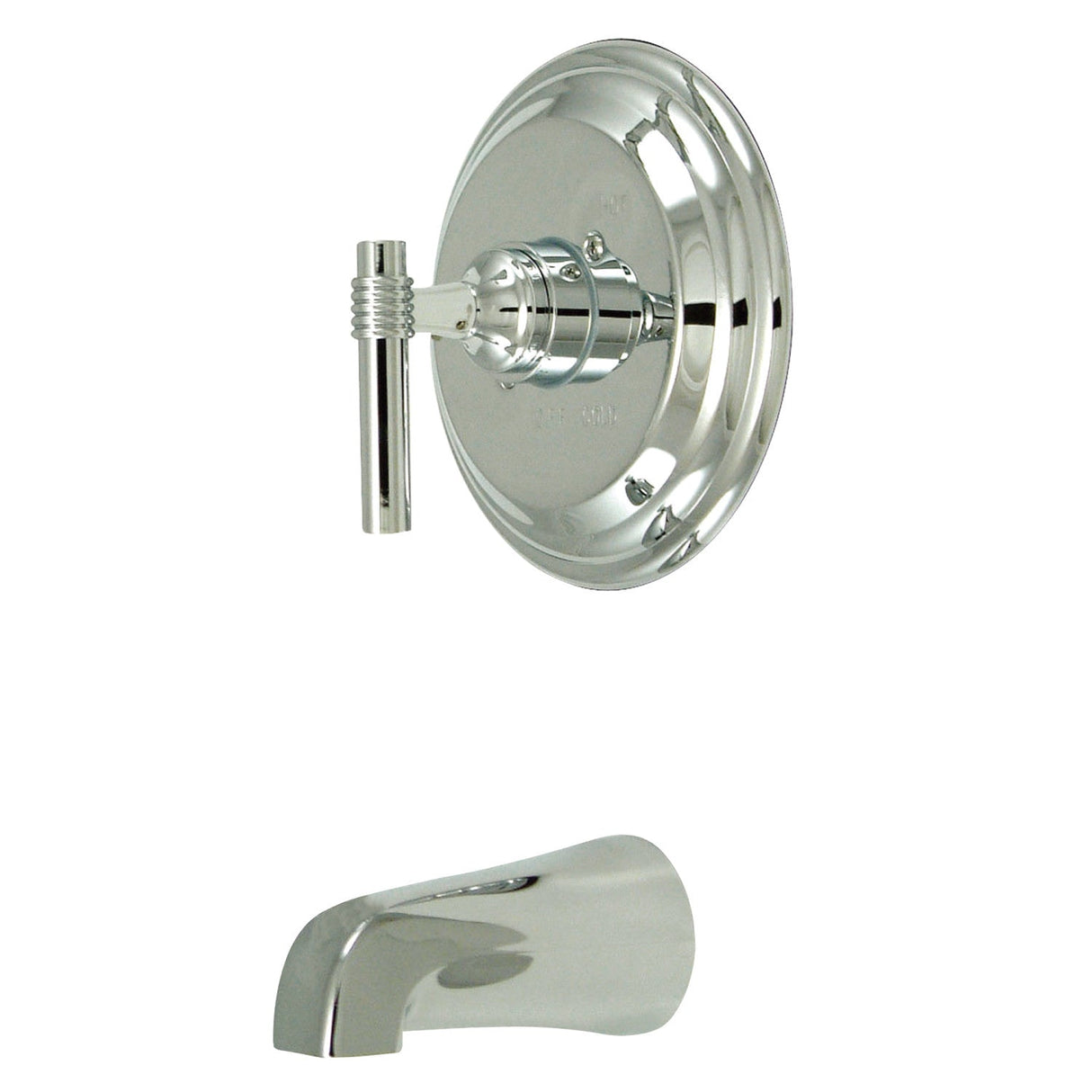 Milano KB2631MLTO Single-Handle 2-Hole Wall Mount Tub and Shower Faucet Tub Only, Polished Chrome