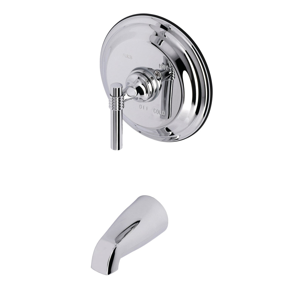 KB2631MLTTO Single-Handle 2-Hole Wall Mount Tub and Shower Faucet Tub Trim Only, Polished Chrome