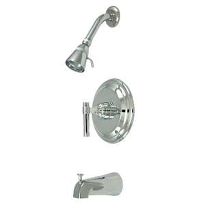 Milano KB2631ML Single-Handle 3-Hole Wall Mount Tub and Shower Faucet, Polished Chrome