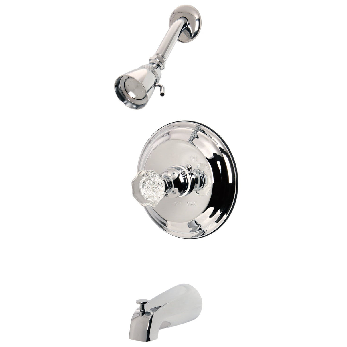 Celebrity KB2631WCL Single-Handle 3-Hole Wall Mount Tub and Shower Faucet, Polished Chrome