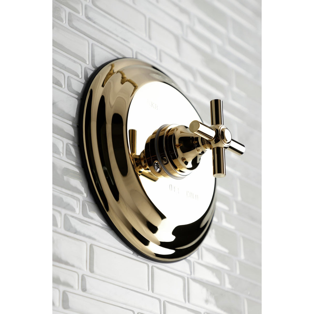 KB2632EXSO Single-Handle 2-Hole Wall Mount Shower Faucet, Polished Brass