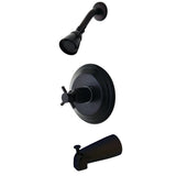 Concord KB2635DX Single-Handle 3-Hole Wall Mount Tub and Shower Faucet, Oil Rubbed Bronze