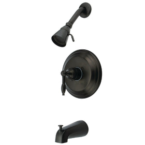 Naples KB2635KL Single-Handle 3-Hole Wall Mount Tub and Shower Faucet, Oil Rubbed Bronze