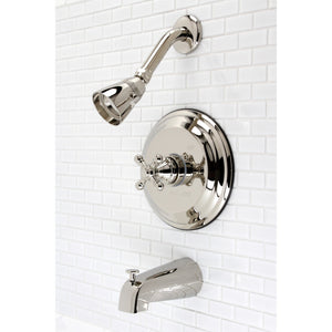 Metropolitan KB2636BX Single-Handle 3-Hole Wall Mount Tub and Shower Faucet, Polished Nickel