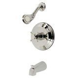 Concord KB2636DX Single-Handle 3-Hole Wall Mount Tub and Shower Faucet, Polished Nickel