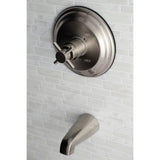 Concord KB2638DXTO Single-Handle 2-Hole Wall Mount Tub Only Faucet, Brushed Nickel