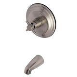 Concord KB2638DXTO Single-Handle 2-Hole Wall Mount Tub Only Faucet, Brushed Nickel