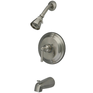 Elinvar KB2638EL Single-Handle 3-Hole Wall Mount Tub and Shower Faucet, Brushed Nickel