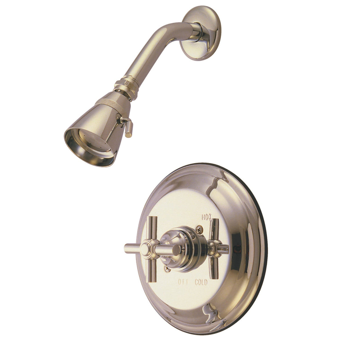 KB2638EXSO Single-Handle 2-Hole Wall Mount Shower Faucet, Brushed Nickel