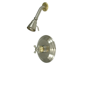 Metropolitan KB2639BXSO Single-Handle 2-Hole Wall Mount Shower Faucet, Brushed Nickel/Polished Brass
