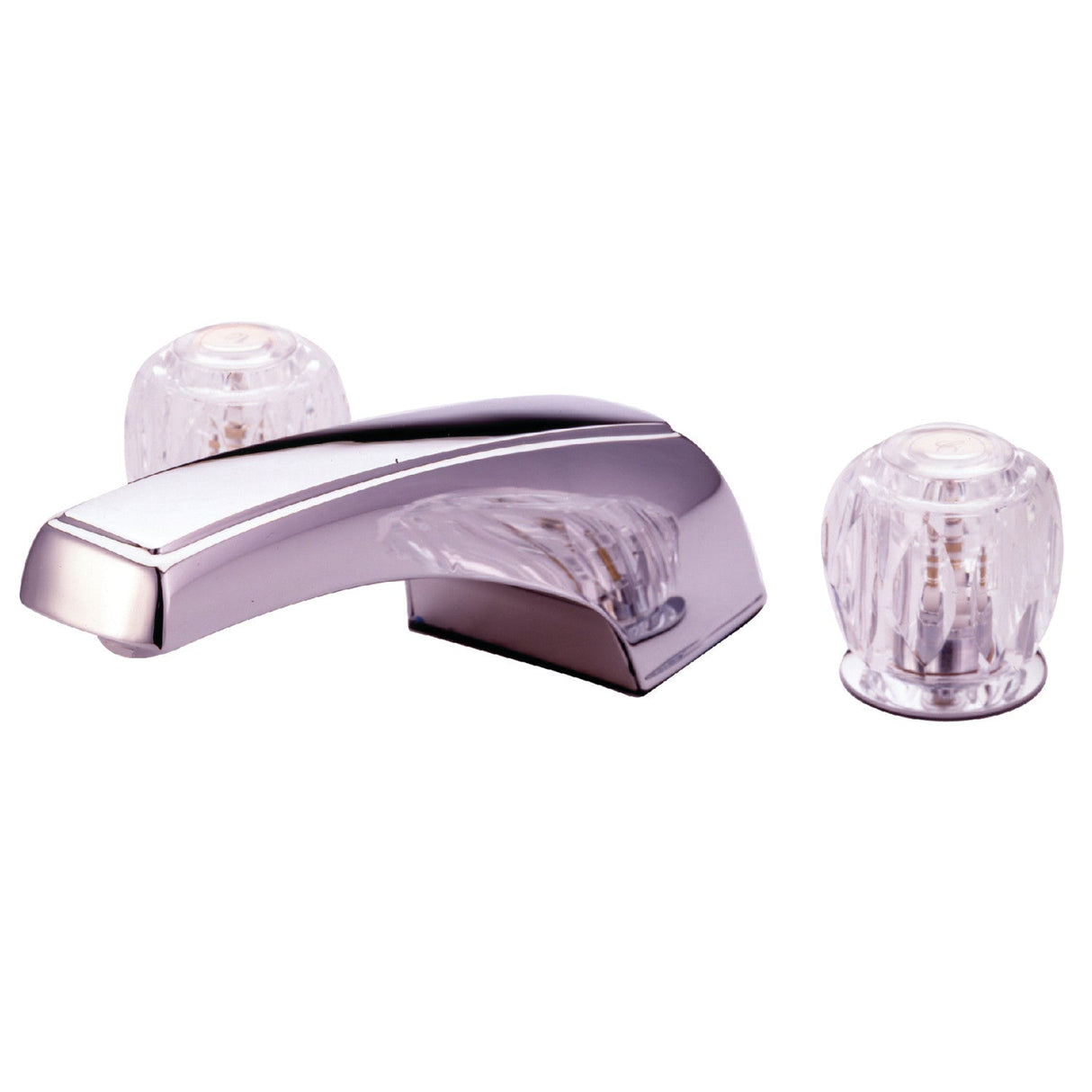 KB281 Two-Handle 3-Hole Deck Mount Roman Tub Faucet, Polished Chrome