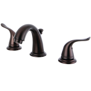 Yosemite KB2915YL Two-Handle 3-Hole Deck Mount Widespread Bathroom Faucet with Plastic Pop-Up, Oil Rubbed Bronze