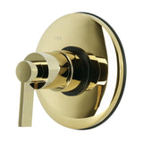 NuvoFusion KB3002NDL Single-Handle Volume Control, Polished Brass