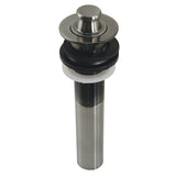 Traditional KB300VN Brass Lift and Turn Bathroom Sink Drain with Overflow, 17 Gauge, Black Stainless