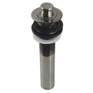 Traditional KB300VN Brass Lift and Turn Bathroom Sink Drain with Overflow, 17 Gauge, Black Stainless