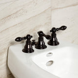 American Classic KB325ACL Three-Handle Vertical Spray Bidet Faucet with Brass Pop-Up, Oil Rubbed Bronze