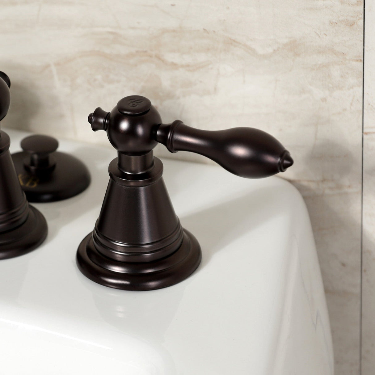 Victorian KB325AL Three-Handle Vertical Spray Bidet Faucet with Brass Pop-Up, Oil Rubbed Bronze