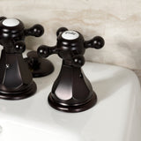 Metropolitan KB325BX Three-Handle Vertical Spray Bidet Faucet with Brass Pop-Up, Oil Rubbed Bronze