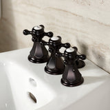 Metropolitan KB325BX Three-Handle Vertical Spray Bidet Faucet with Brass Pop-Up, Oil Rubbed Bronze