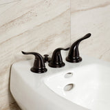 Royale KB325YL Three-Handle Vertical Spray Bidet Faucet with Brass Pop-Up, Oil Rubbed Bronze